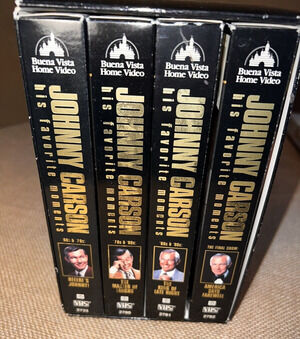 Johnny Carson: His Favorite Moments From the Tonight Show - Set 4 VHS Tapes